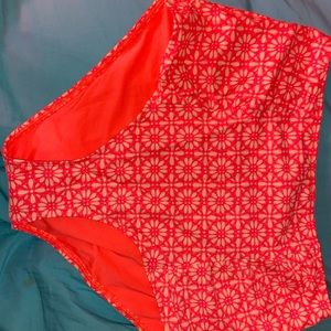 New High waisted floral bikini bottom